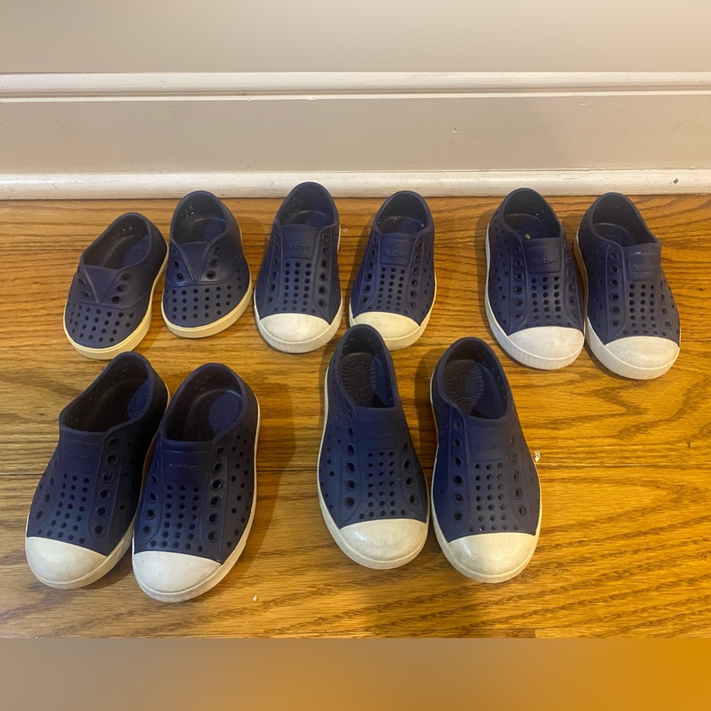 REGATTA BLUE (NAVY) JEFFERSON NATIVE UNISEX WATERPROOF SHOES SIZES 4-7 TODDLER